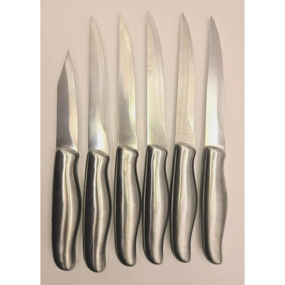 Philippe Richard Stainless Steel Serrated Steak Knife Set of 6